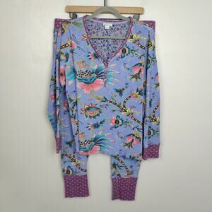 Sundance Floral Pajama Set - Purple and Pink